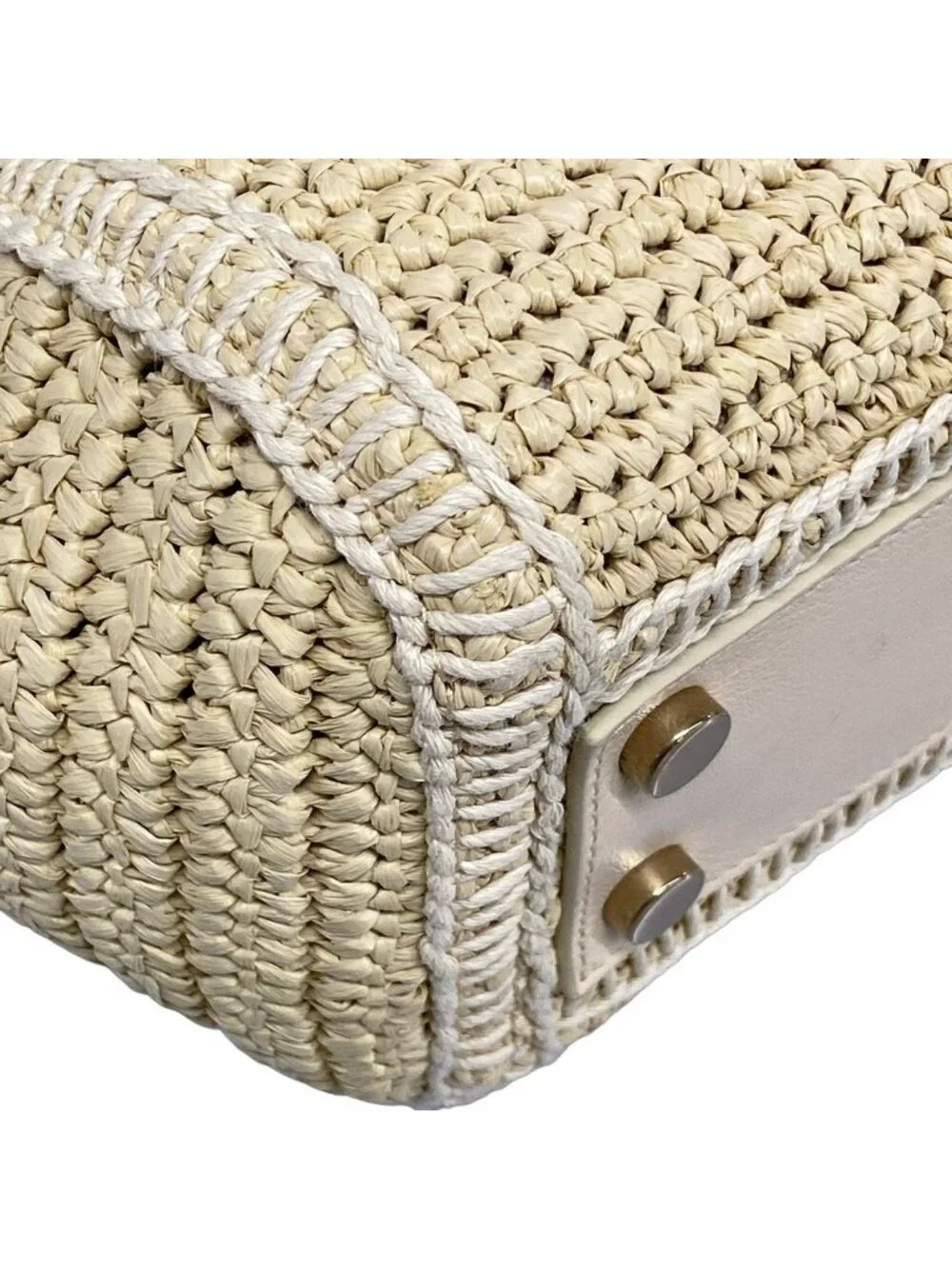 Saint Laurent Paris Handbag Baby Downtown Cabas Ivory Leather